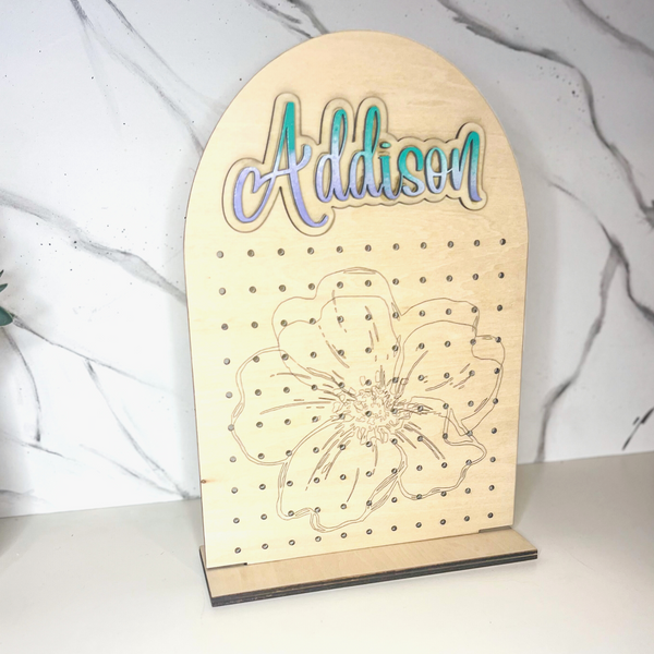 Personalized Earring Organizer