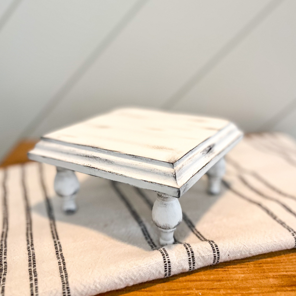 Small Plant Stand, Wooden Plant Riser - Oak + Vine Designs