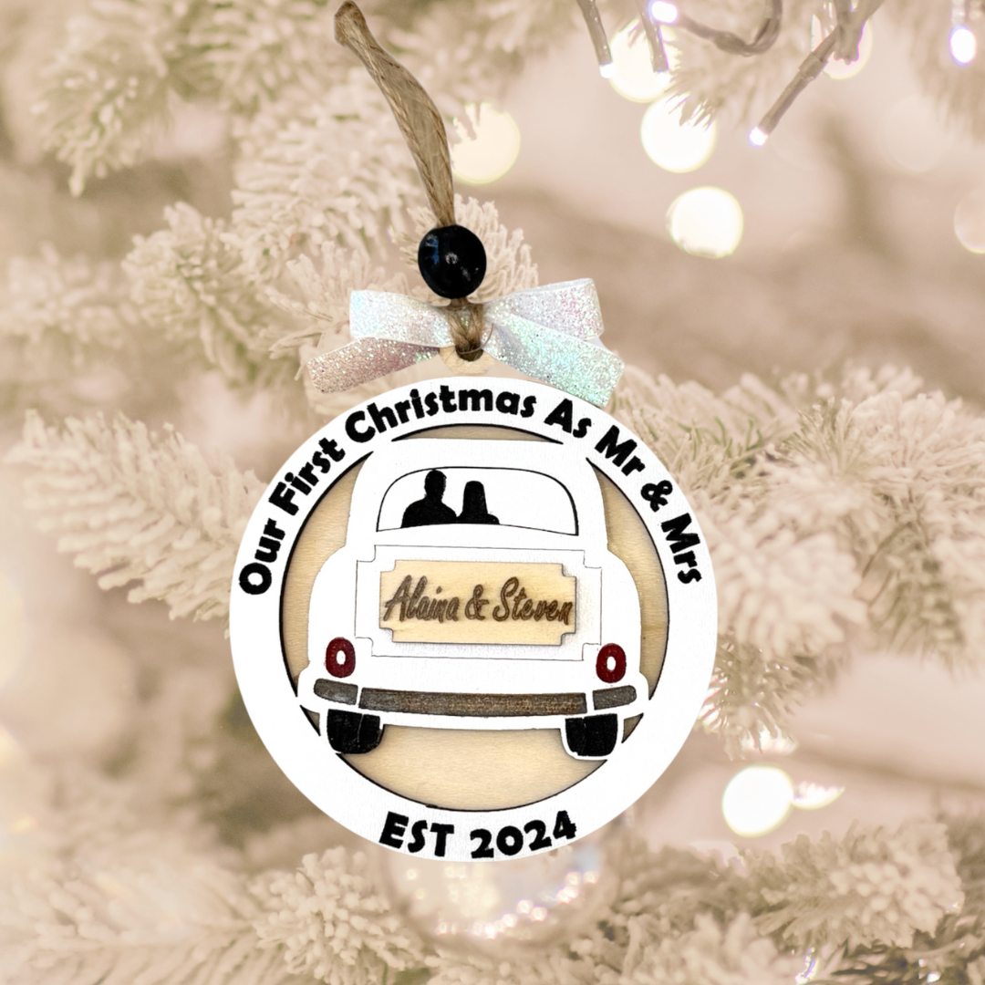 Just Married personalized Ornament