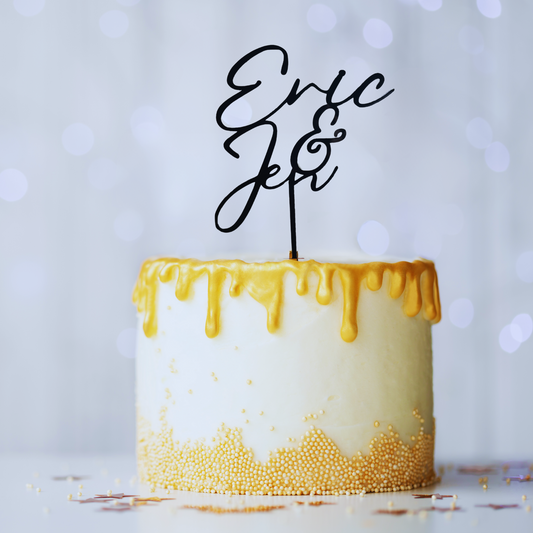 Personalized Cake Topper for Wedding