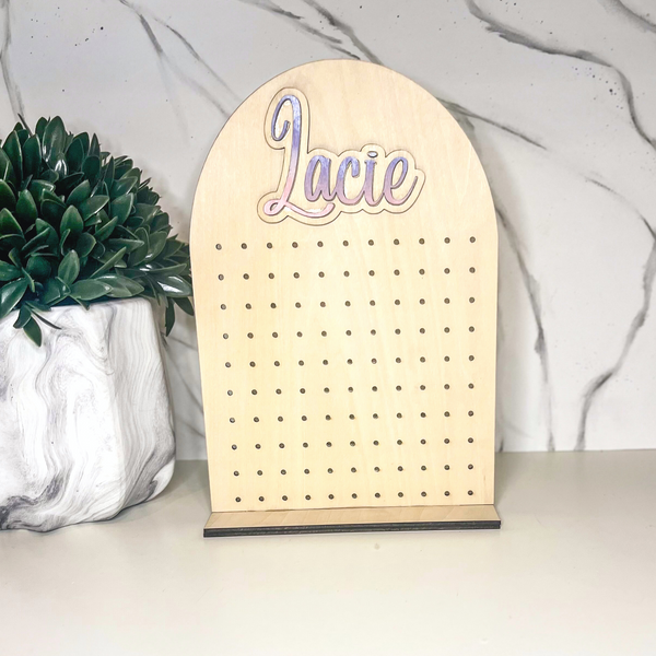 Personalized Earring Organizer