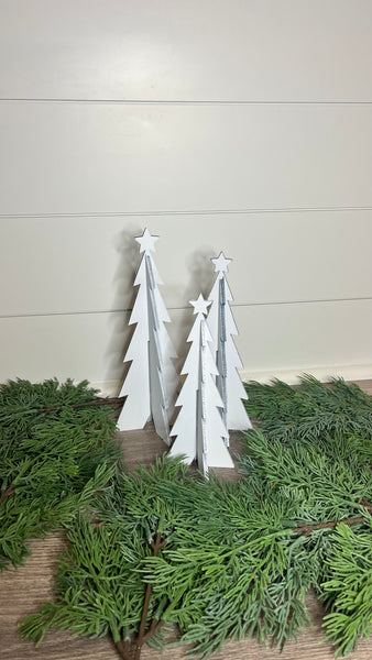 3D Wooden Christmas Tree Decor - Oak + Vine Designs