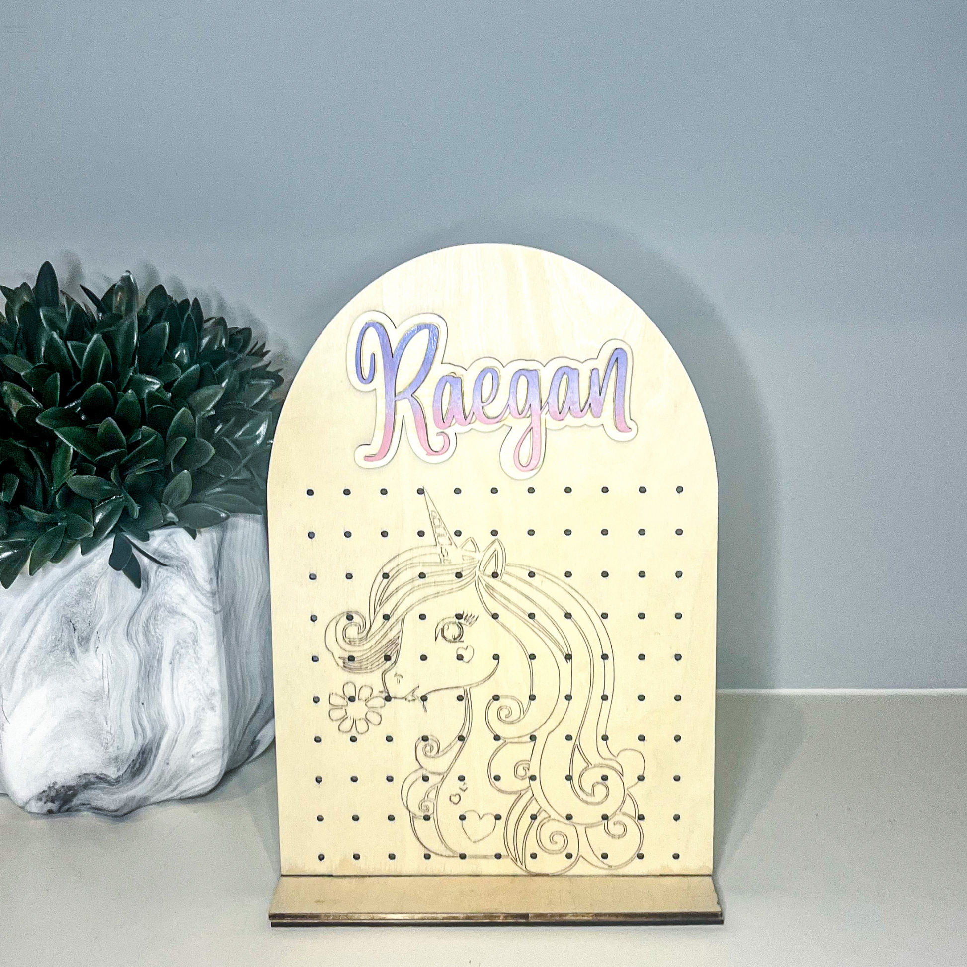 Personalized Earring Holder - Oak + Vine Designs